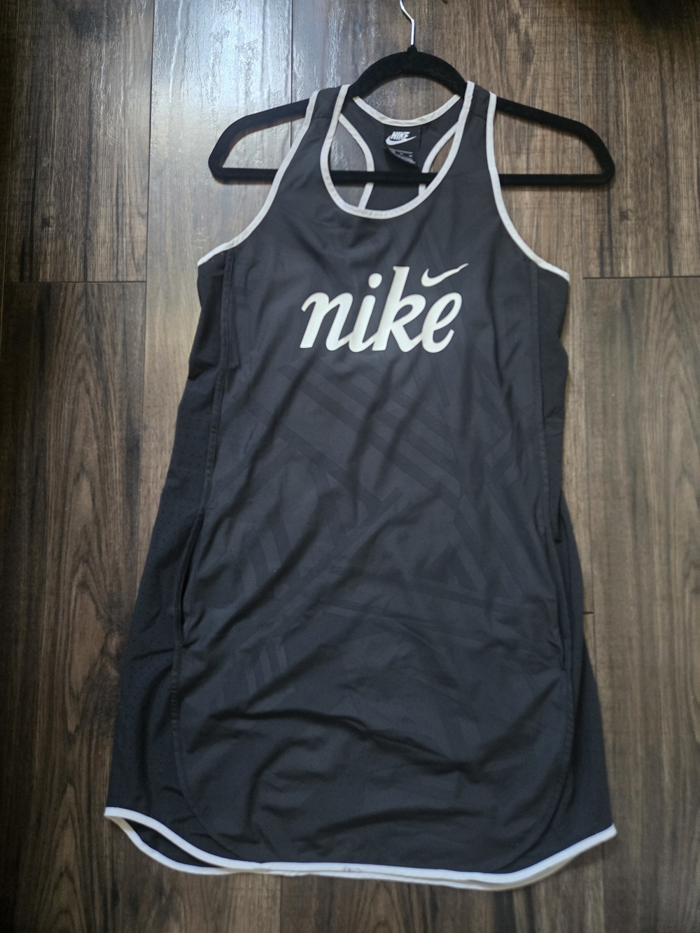 Nike Women’s Black Tank Dress with White Trim